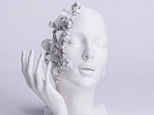 'Shattered Serenity Sculpture by Sculturissimo3D'