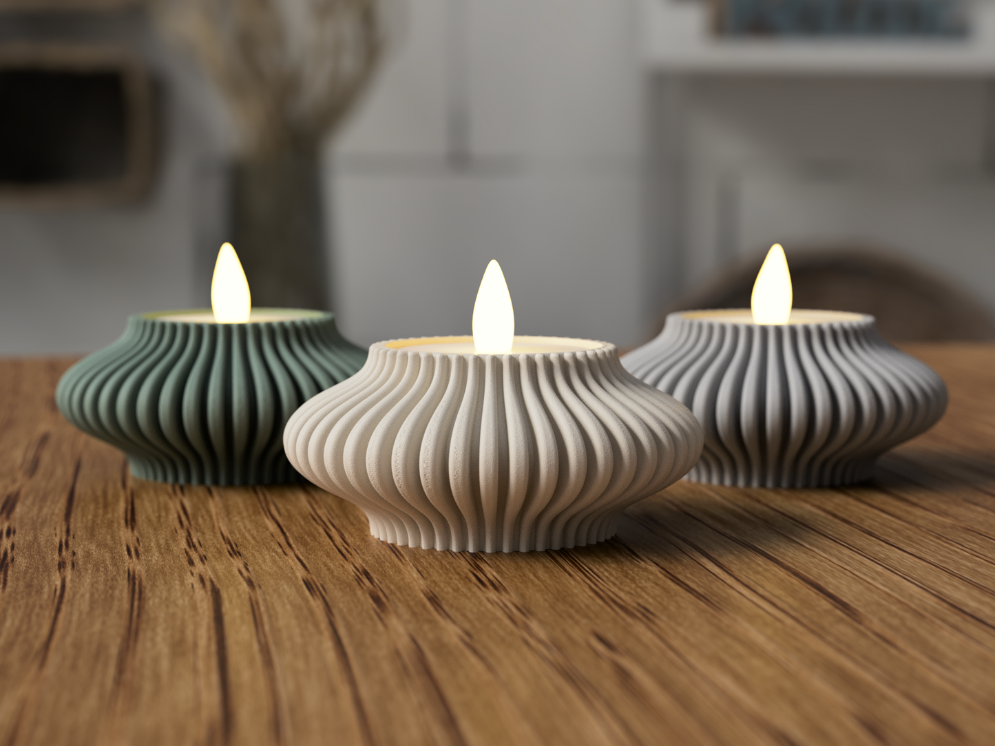 'LED Tealight Holder Set by SabreDesign'