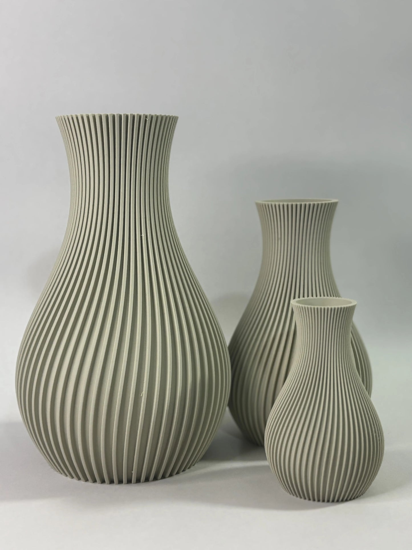 Modern Japandi Ribbed Vase